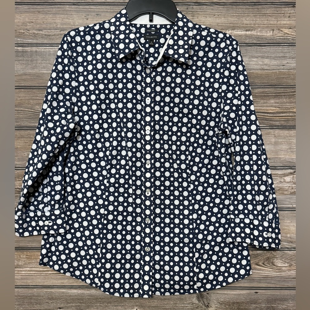 Talbots Woman’s Button Up Top Size 14 - image 1